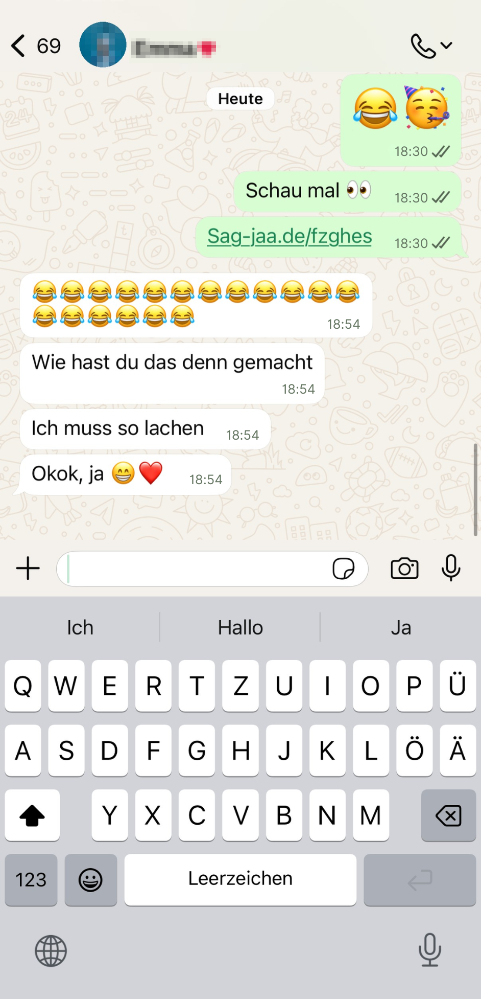 Chat-Reaktion